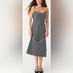 Jcrew gwyneth luster charmeuse slip dress nwt